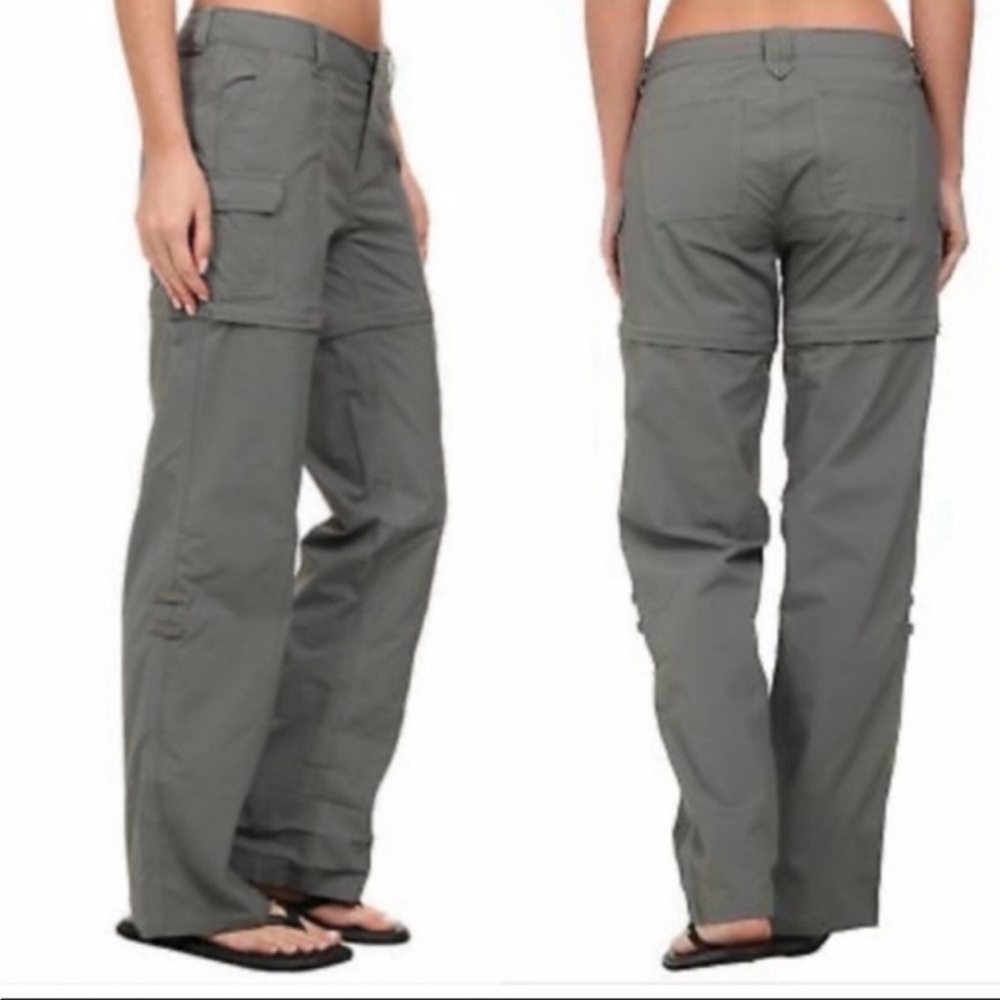 The North Face Gray Paramount Valley Convertible Hiking Pants Women's Size 12